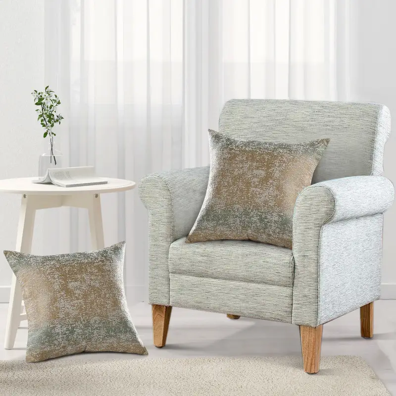 2pcs double sided jacquard chenille big zipper soft decorative throw pillow covers set with no insert stylish cushion cover for sofa couch chair living room bedroom decor Product details 6