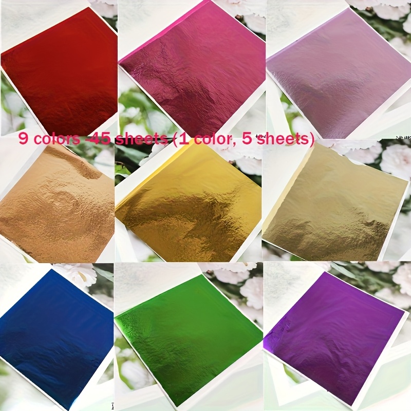 45 Sheets 9-color New Set Of Leaves For Epoxy Resin, Slime, And Crafts, Easy And , Multiple Colors