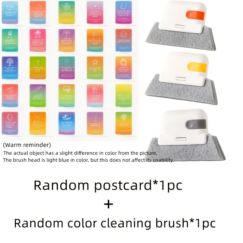 TEMU Heavy-duty Window Scraper With Ergonomic Handle & Suitable For Unit Cleaning Tool - Heavy-duty Plastic Window Frame Brush For Window Sills, Air