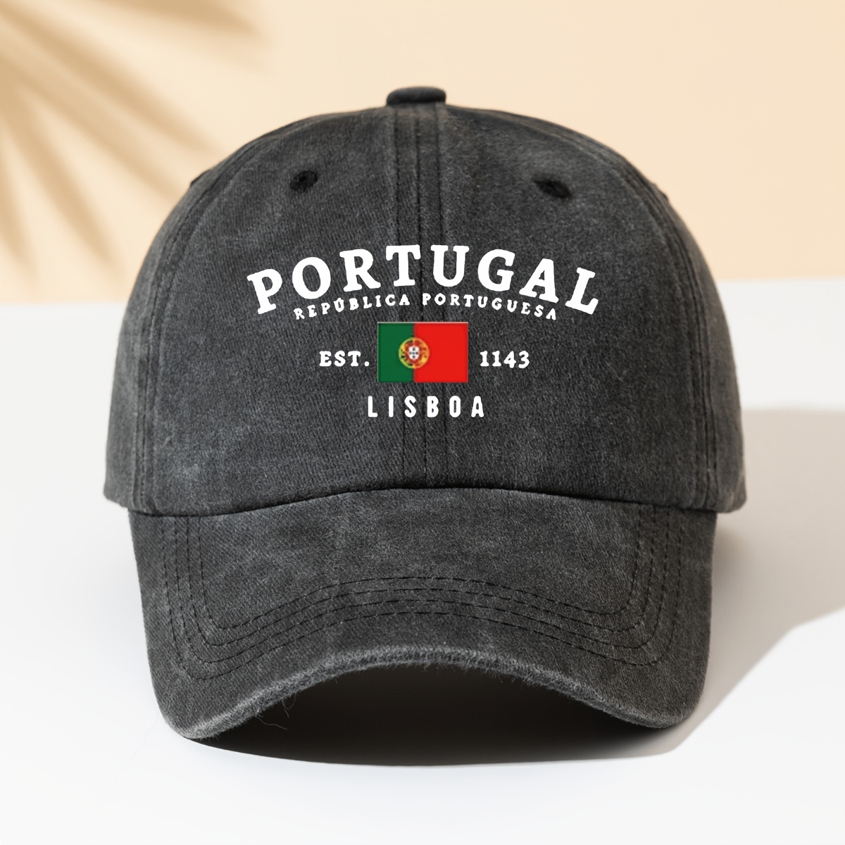 TEMU 1pc Fashion Easy Washed Baseball Cap Premium Fashion Item For Men And Women 