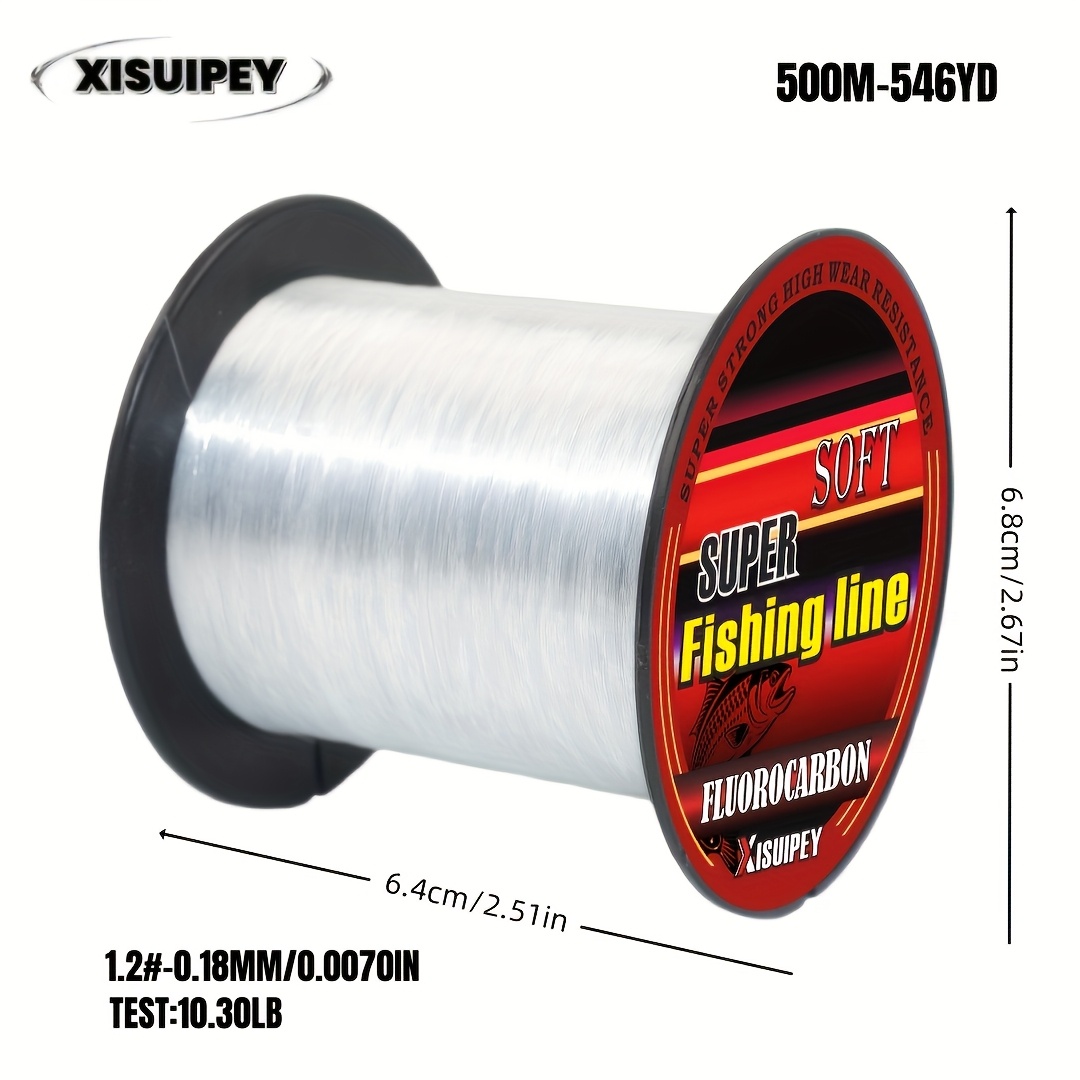 Image of 500m/546m Fluorocarbon Nylon Fishing Line - High Strength And Durable, Perfect For Freshwater Fishing, Ideal Gift For , Fishing Gear, Fishing Line, Angler's Gear, Gradient , High