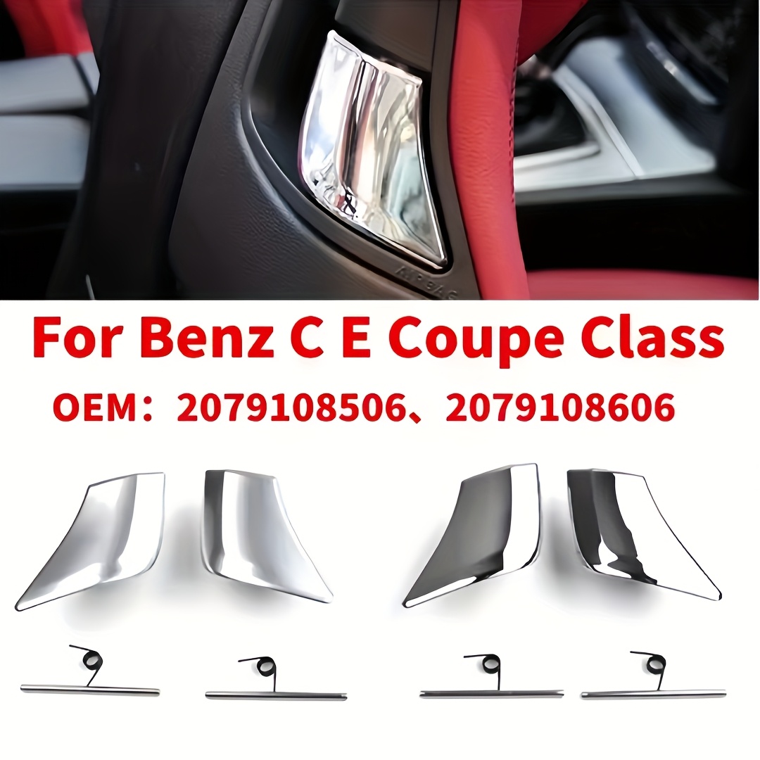 front release seat down handle chrome for     w204 2008 2015 replace 2079108506 2079108606   pair