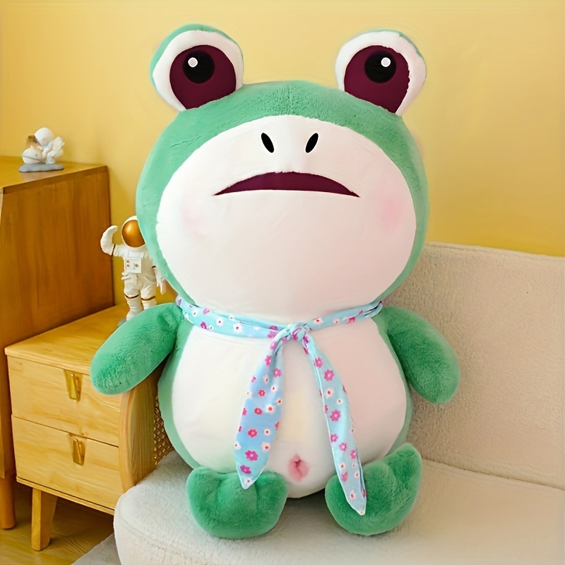 Explosive Style Funny Ugly Cute Duck Doll Muscle Frog Plush Toy Green Pillow, Shop The Latest Trends