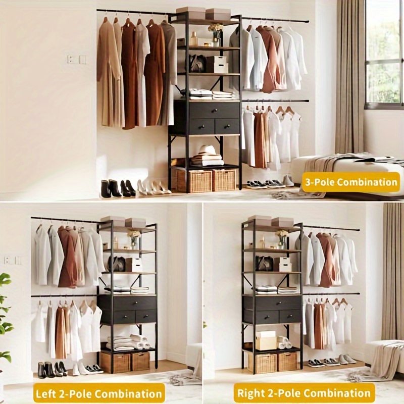 

Cozrex Closet , Organizer Systems 3 Drawers, Closet Organizers And Shelves And 3 , 6- 9 Ft ,