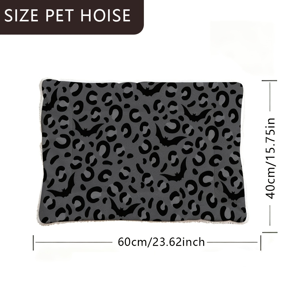 TEMU 1pc Dog Bed Mat, Pet Bed With , Washable Dog Cage Mat Suitable For Large Medium Small Dogs, Reversible Dog House Bed, Cat Bed Mat, Double-sided