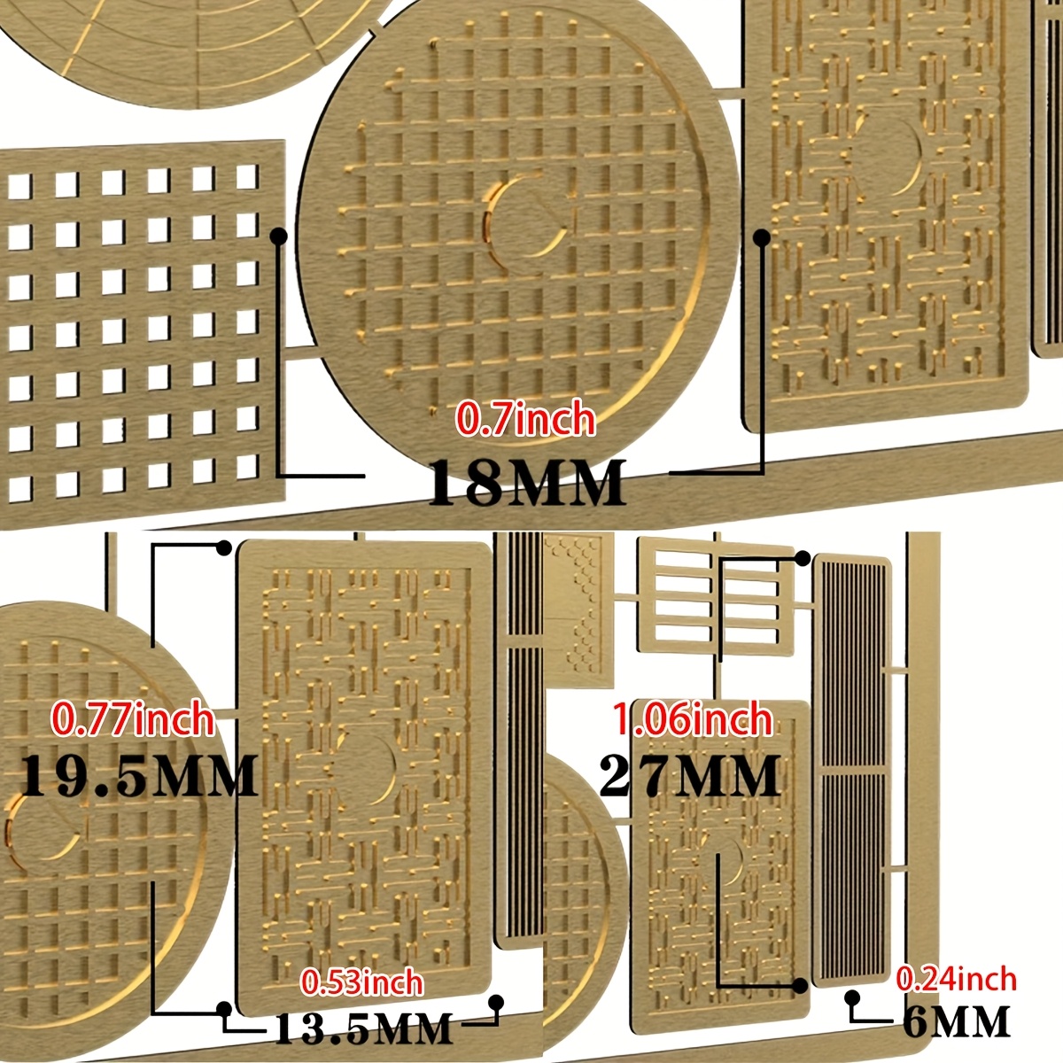 1/35 Photo Etch PE Scale Model Kit Building Material