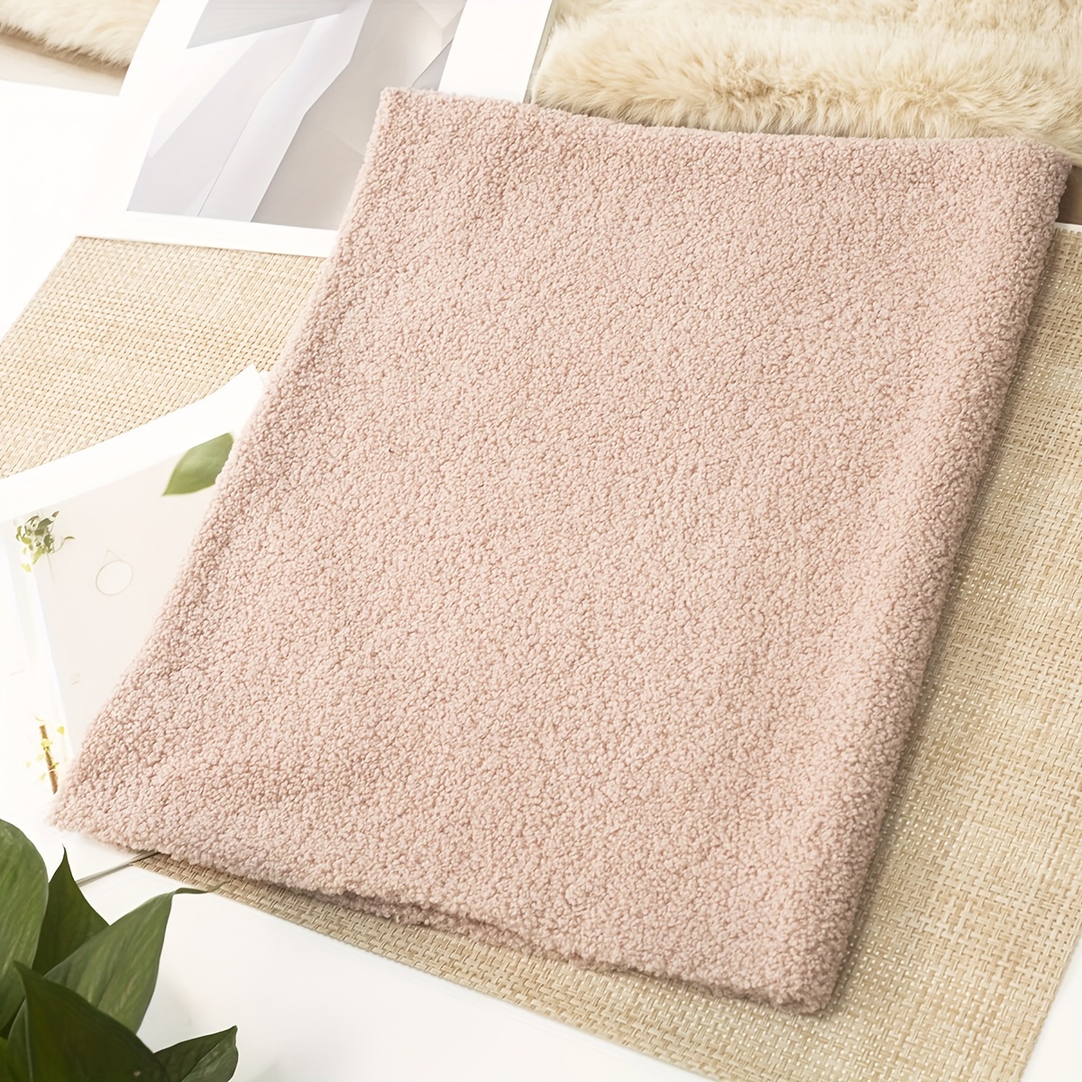 tissu teddy 62.9" x 19.69" matériau en polyester - Temu France