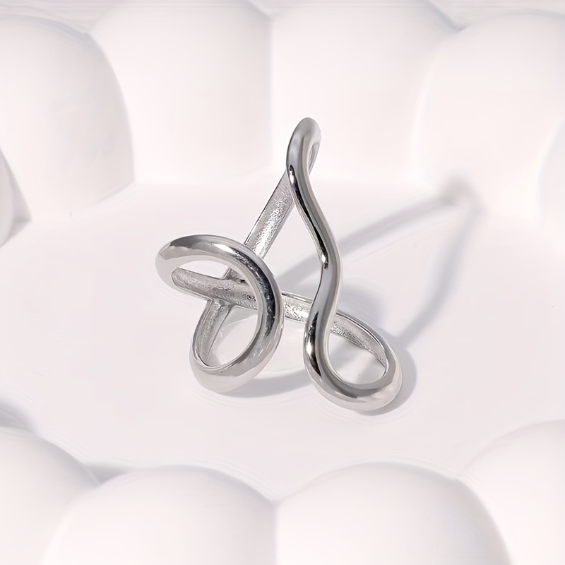 Bohemian Vintage Adjustable Asymmetrical Open Ring KC Golden Plated