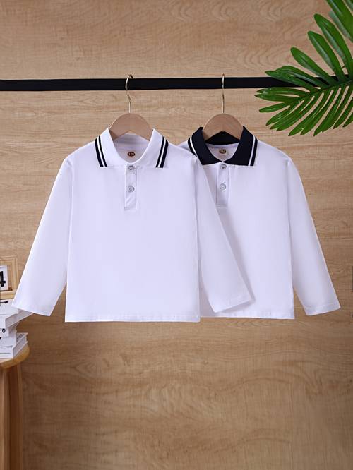 item picture boys shirt long sleeve spring autumn series elegant school uniform friendly preppy style