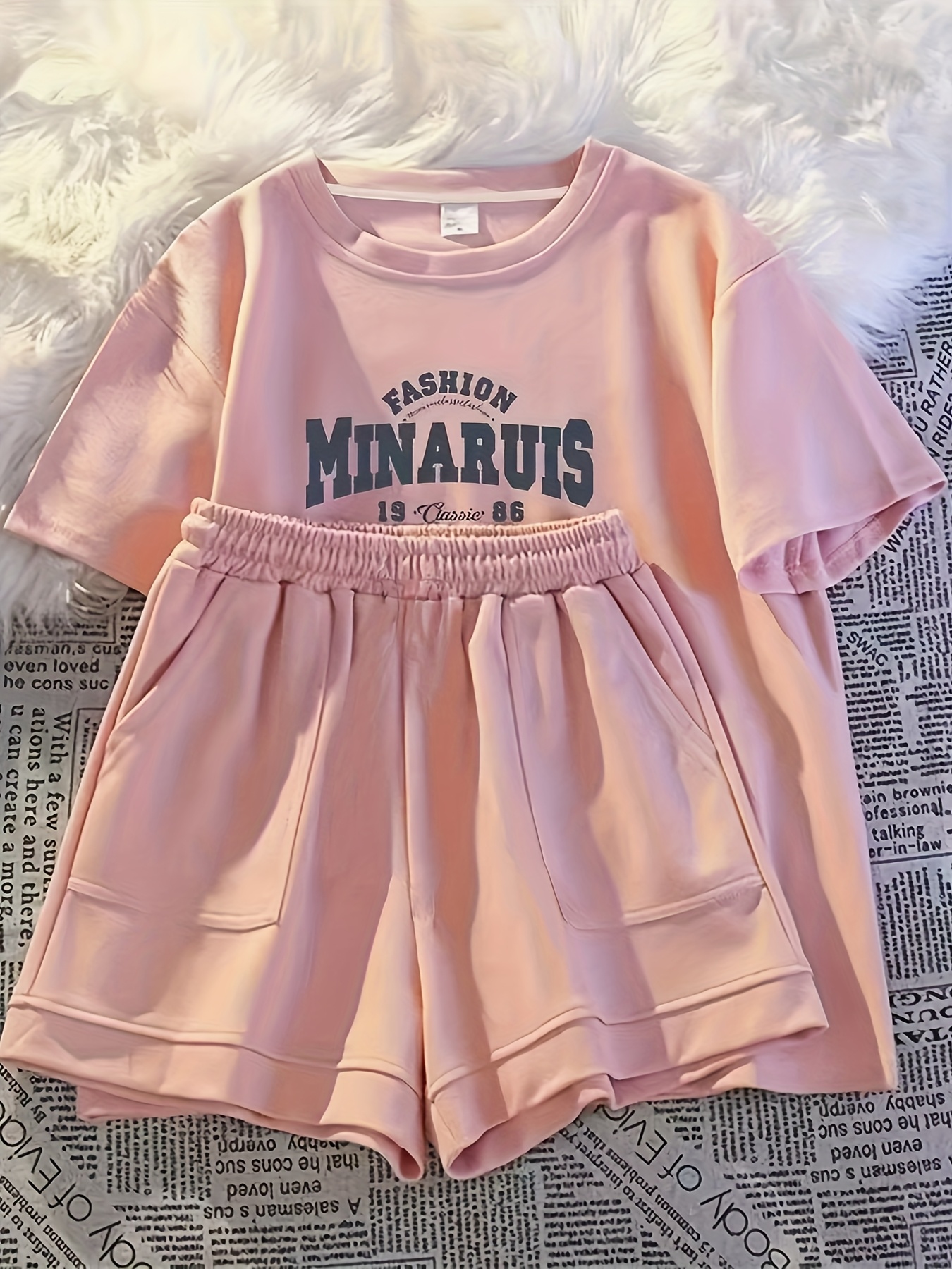 conjunto de verão para meninas peças camiseta nova de - Temu Brazil, image size:800x1067