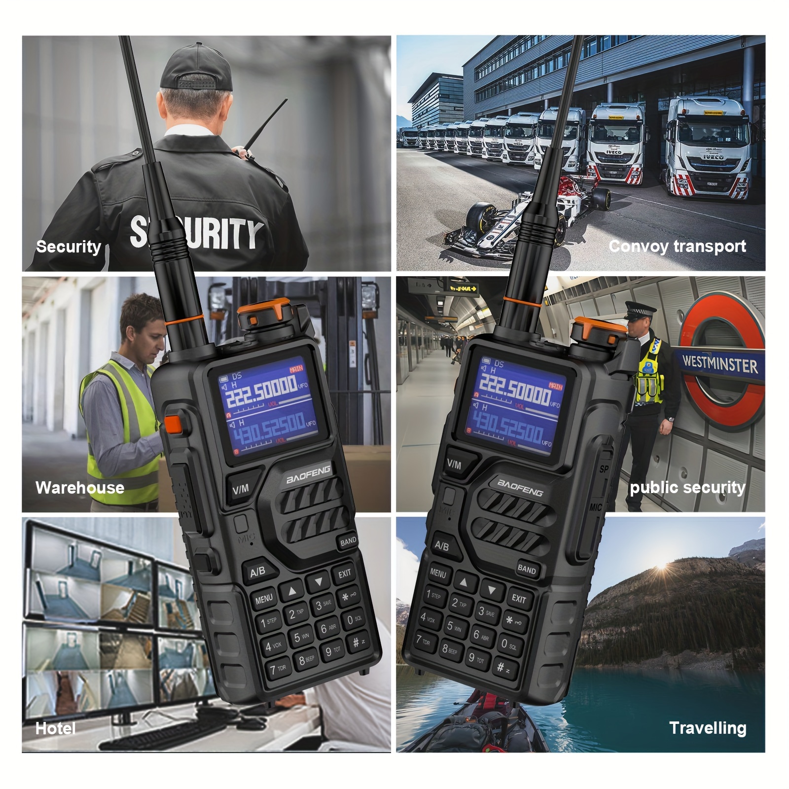 1 парче uv k5 plus интерфон 2-насочна долг дострег uhf vhf -уред Детали за производот 7