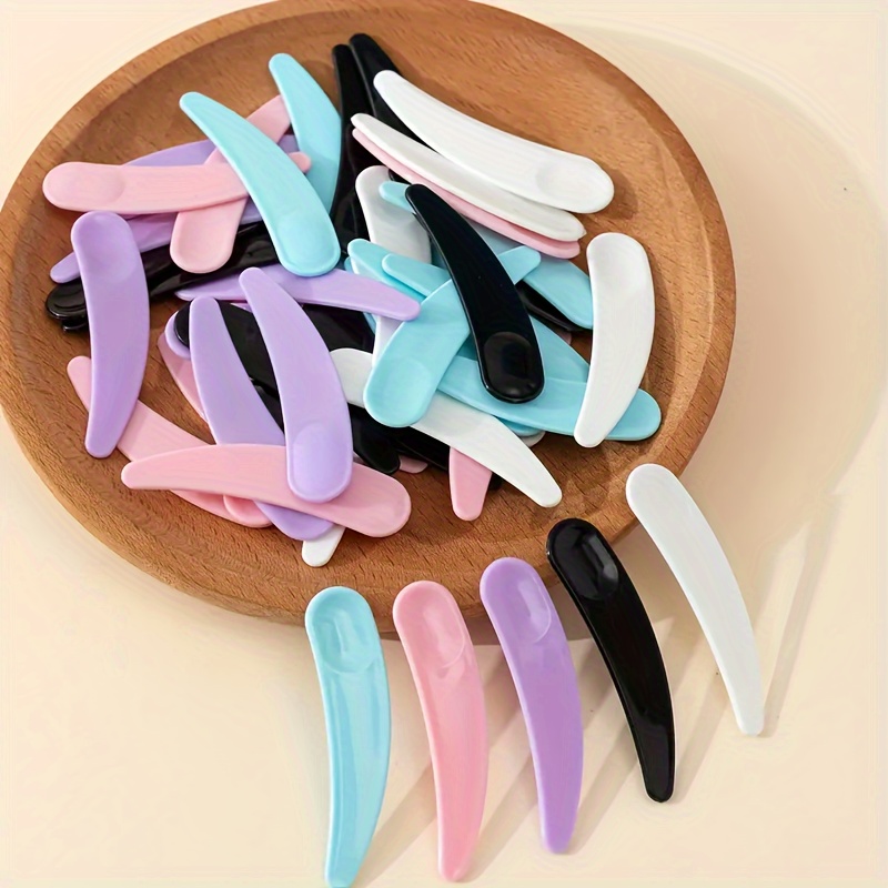 

50pcs Reusable Cosmetic Spatula And Mini Spoon For Easy Application Of Facial Creams And Lotions