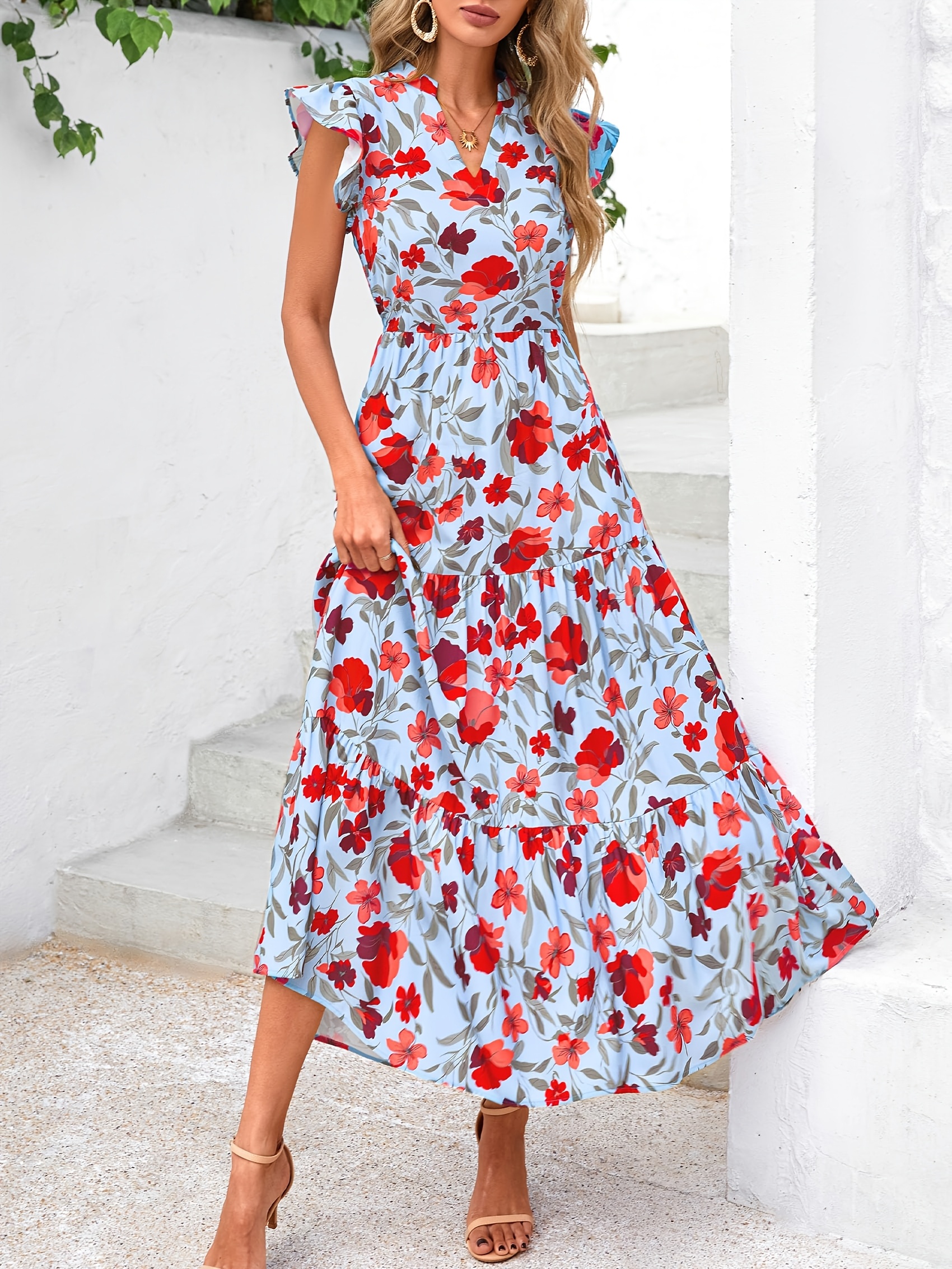 midi ladies casual beach dresses Designer Midi Casual Dresses For Women