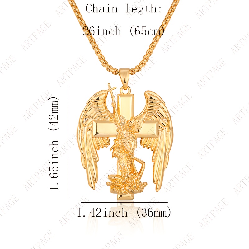 Image of Men's Fashion 925 Silver Necklace 18k Gold Plated Necklace Street Hip Hop Hypoallergenic Skin-friendly Suitable For Christmas Father's Day Valentine's Day Gifts With Exquisite Gift Box Packaging