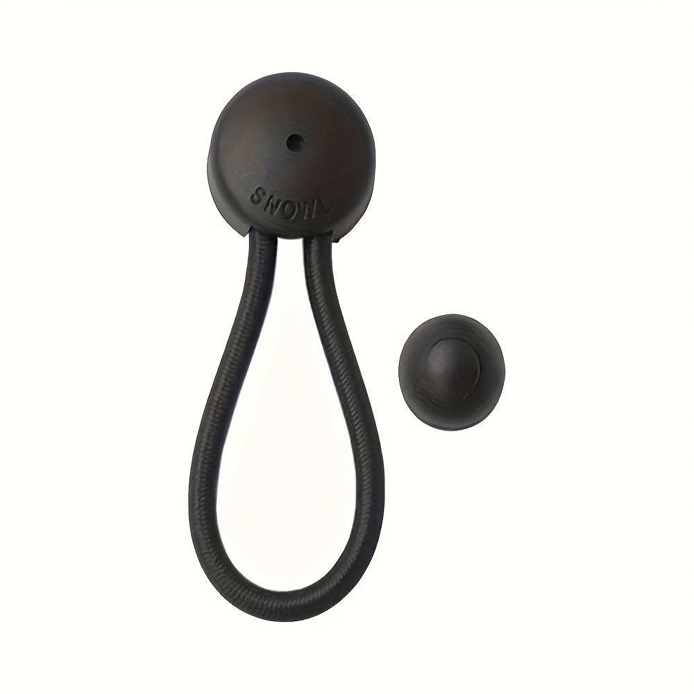 TEMU 1pc Bungee Shock Cord Clip With Knobs, Pull Tie Down Tarp Canvas Knobs For Camping Tents Cargo Pool Awning Car Cover Holding Wire Hoses