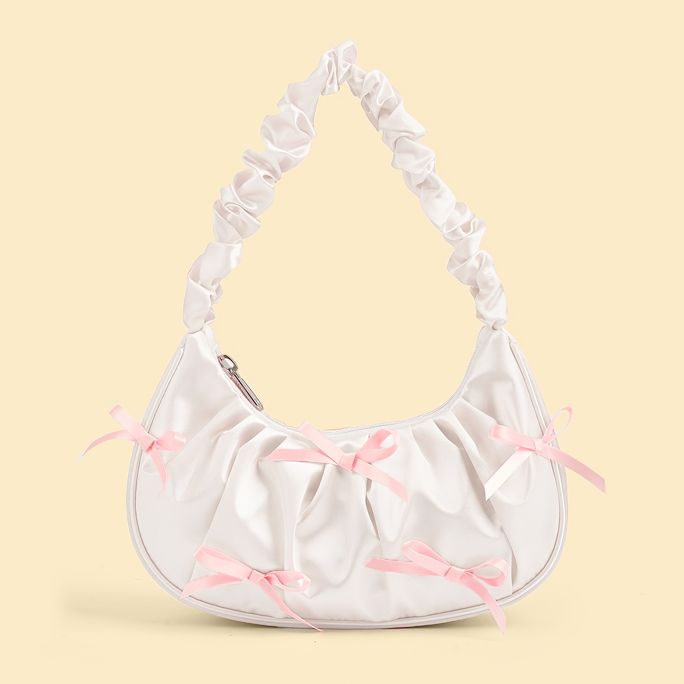 TEMU 1 pièce Sac à main avec nœud, Nouveau sac nuage tendance, Sac à bandoulière unique sous , pour adolescent
