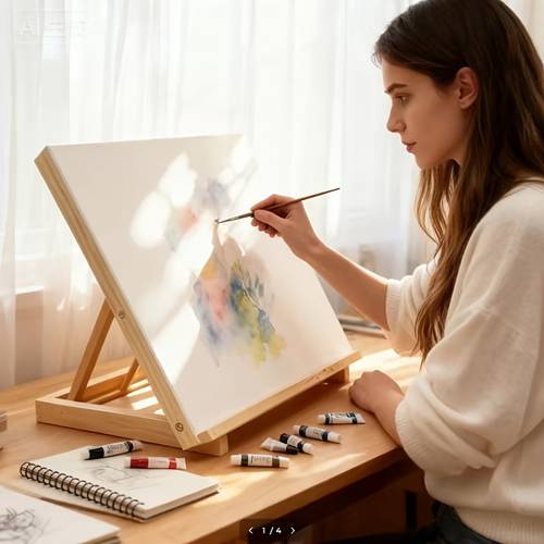 adjustable wooden drawing board portable sketching station for art students professionals sturdy wooden frame with stable legs classroom drawing board easel artists desk wooden drawing board a3 desktop sketching