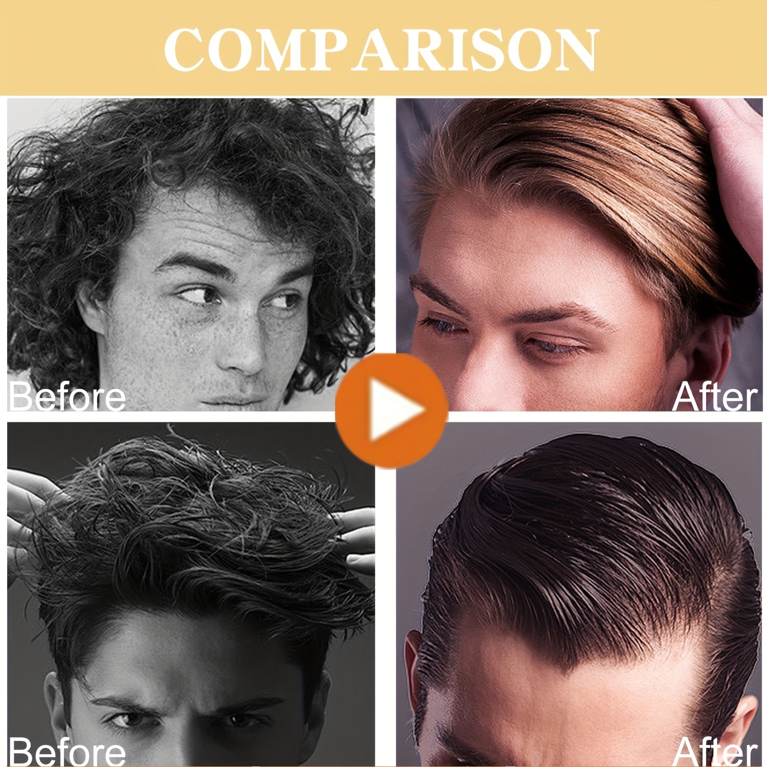 Men's Hair Setting Spray, Moisturizing & Styling, Longlasting Hold For