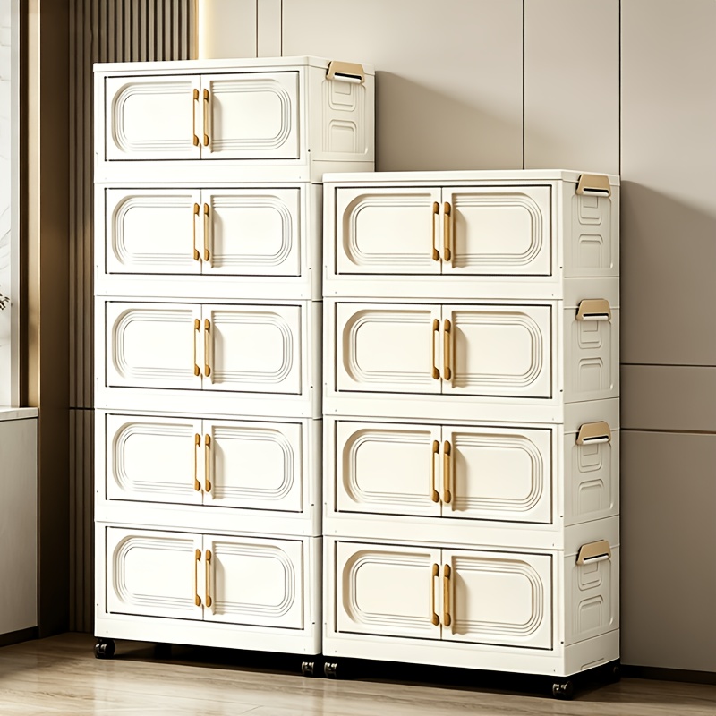 item picture covered and wheeled multi layer storage box storage cabinet multi functional folding storage cabinet foldable stackable wheeled container foldable organizing system space saving storage cabinet sturdy and durable roller case cabinet organizer