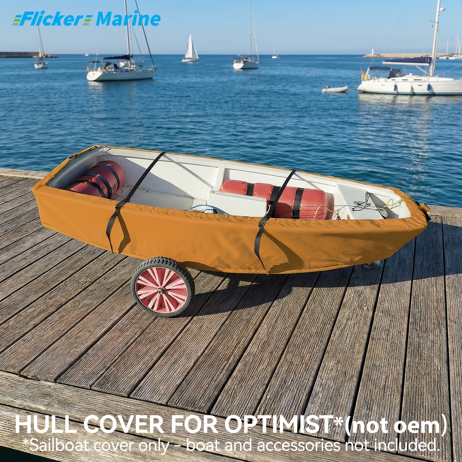 Heavy Duty Hull Cover for Optimist Dinghy, UV Resistant