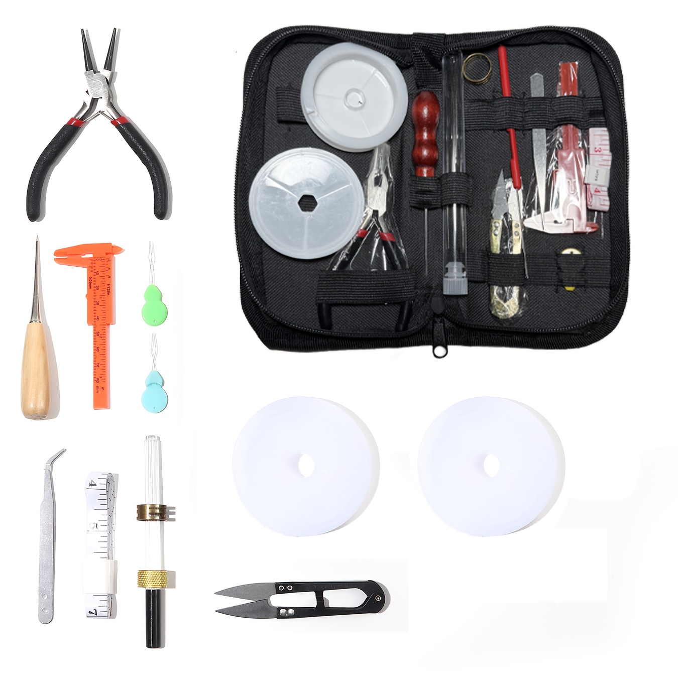 Temu – TEMU 19pcs Jewelry Making Tools Kit With Zipper Storage Case For Jewelry Crafting And Jewelry