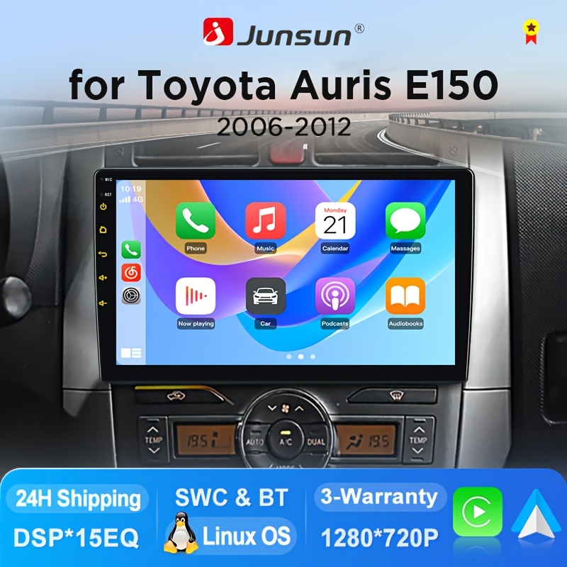 Junsun System Car Stereo With Auto & Carplay For 2006 2007 2008 2009 2010 2011 2012 Touch Screen Multimedia Player.