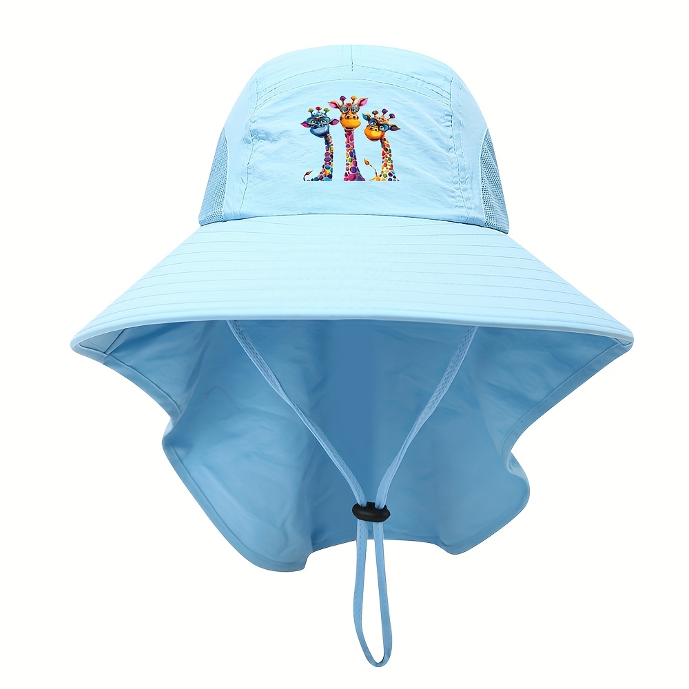 TEMU Colorful Zebra Outdoor Fishing Fisherman Hat Sun Protection Hat