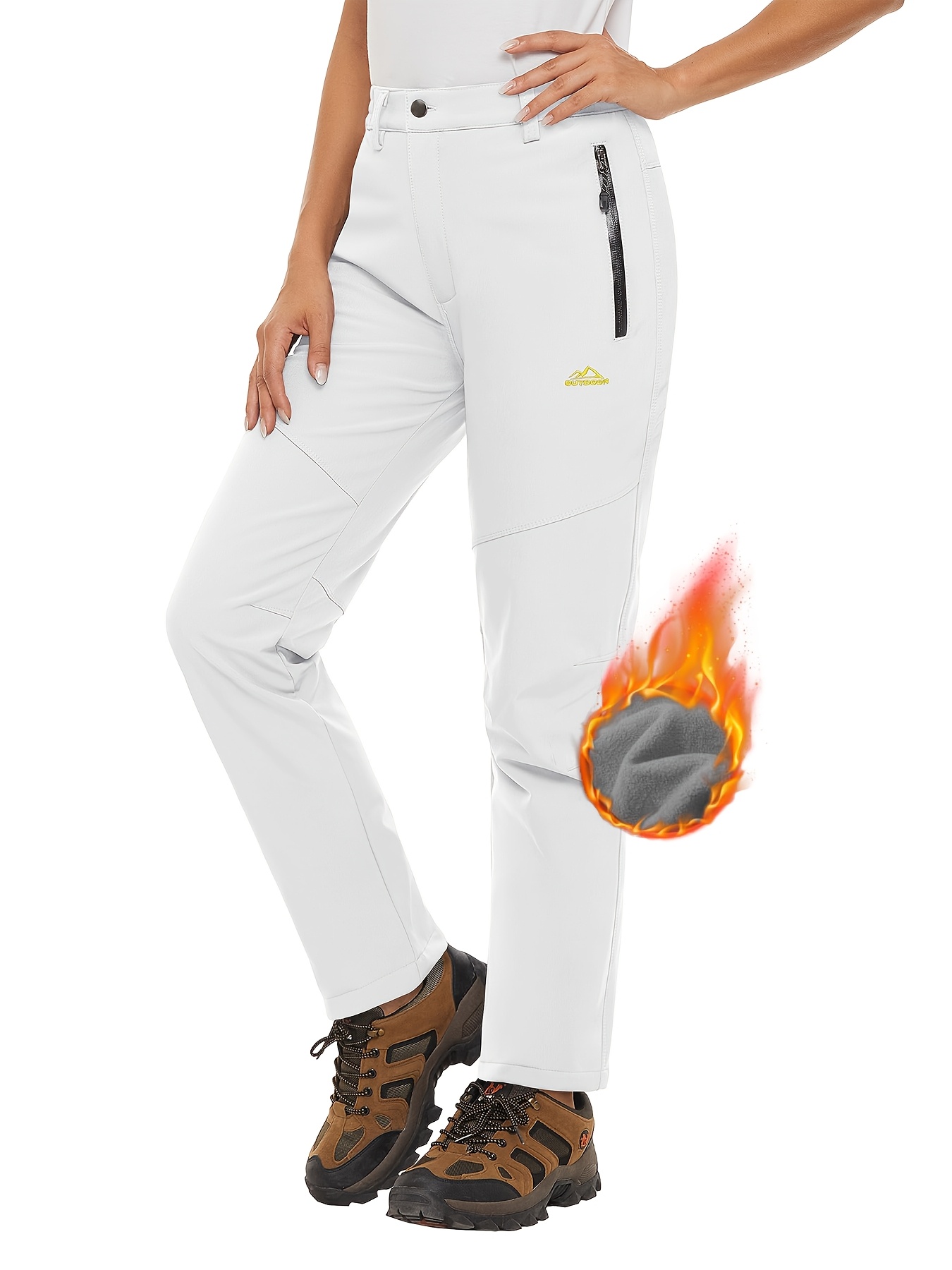 Snow Pants Fleece Lined Waterproof Pants Womens Womens Fleece