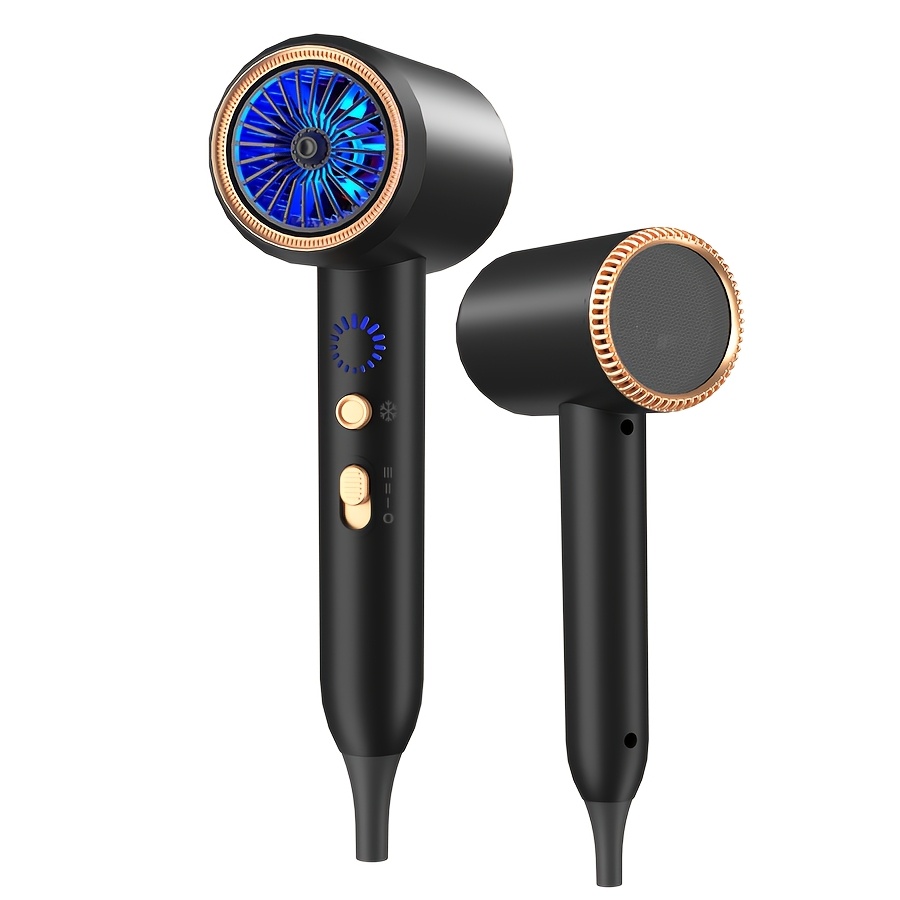 Image of Hair Dryer, Professional , Ac Motor, 2400 W, Travel Hair Dryer Diffuser, 4-in-1 Hair Dryer, Hot And Cold Switch, 3 Temperature And Settings, Quick Dry Hair Dryer