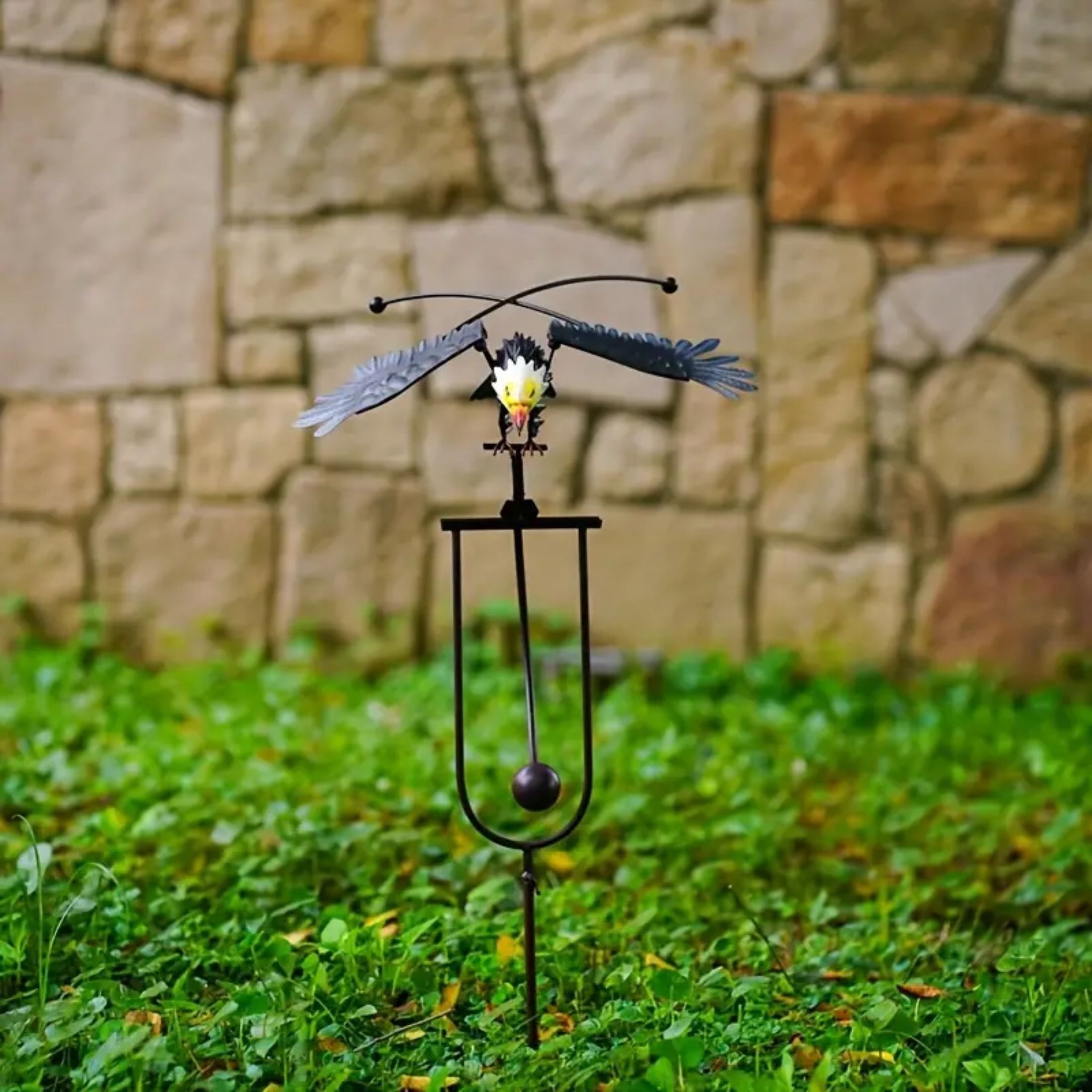 

Artisanat métallique de jardin en plein air et artisanat d'art, ornements de hibou aigle réalistes, décorations de cour extérieure, Eid Al-Adha Mubarak