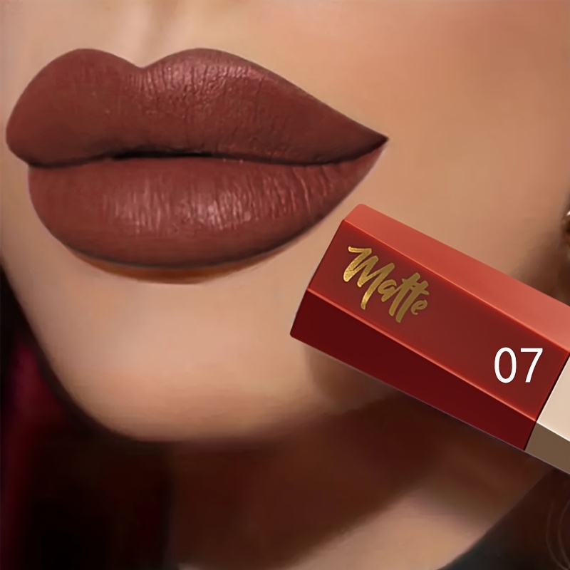 Pudaier Waterproof Matte Velvet Lip Gloss Long-Lasting Nude Shades in 13 Colors