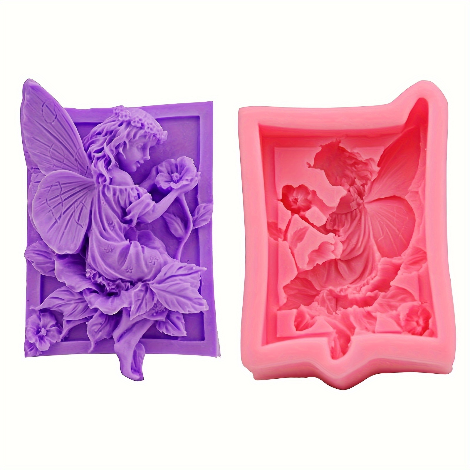 

Angel With Flower Soap Molds, Angel Silicone Molds Angel 3d Flower Fairy Soap Molds For Soap Making Angel Soap Molds For Handmade Soap Diy Art Craft Decoration