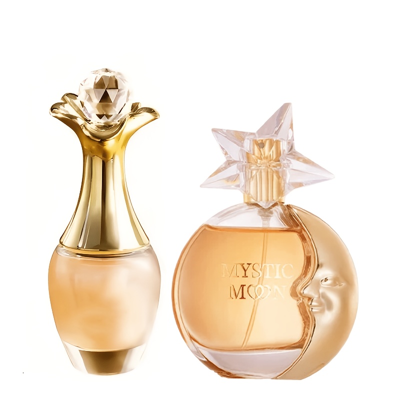 2pcs 2*50ml Women's Perfume Set: Flowing Sand + Deold Moon, Scent, , Long Lasting, Perfect For Gift & Daily Use