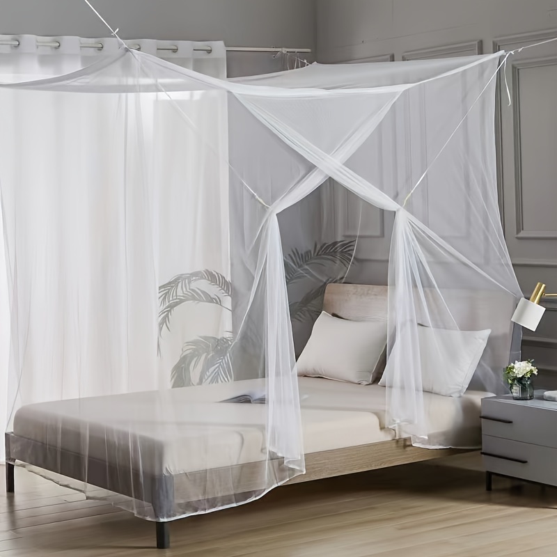 

Double Bed Mosquito Net - , Rod For & Use,