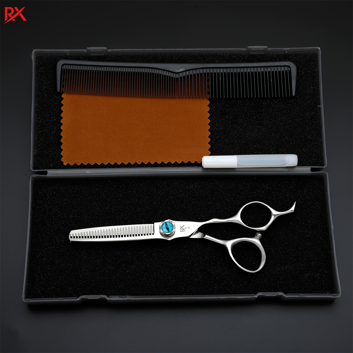 Devil's Eye VG10 Steel Flat Mouth Thinning Shears, Japanese Design