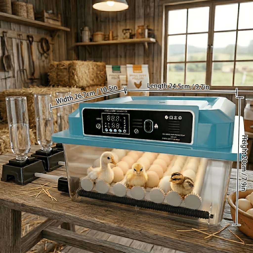 TEMU Incubator Suitable For Egg Hatching, With 16/36-egg Capacity. Features Automatic Temperature Control, Automatic Egg Turning, And Automatic Water