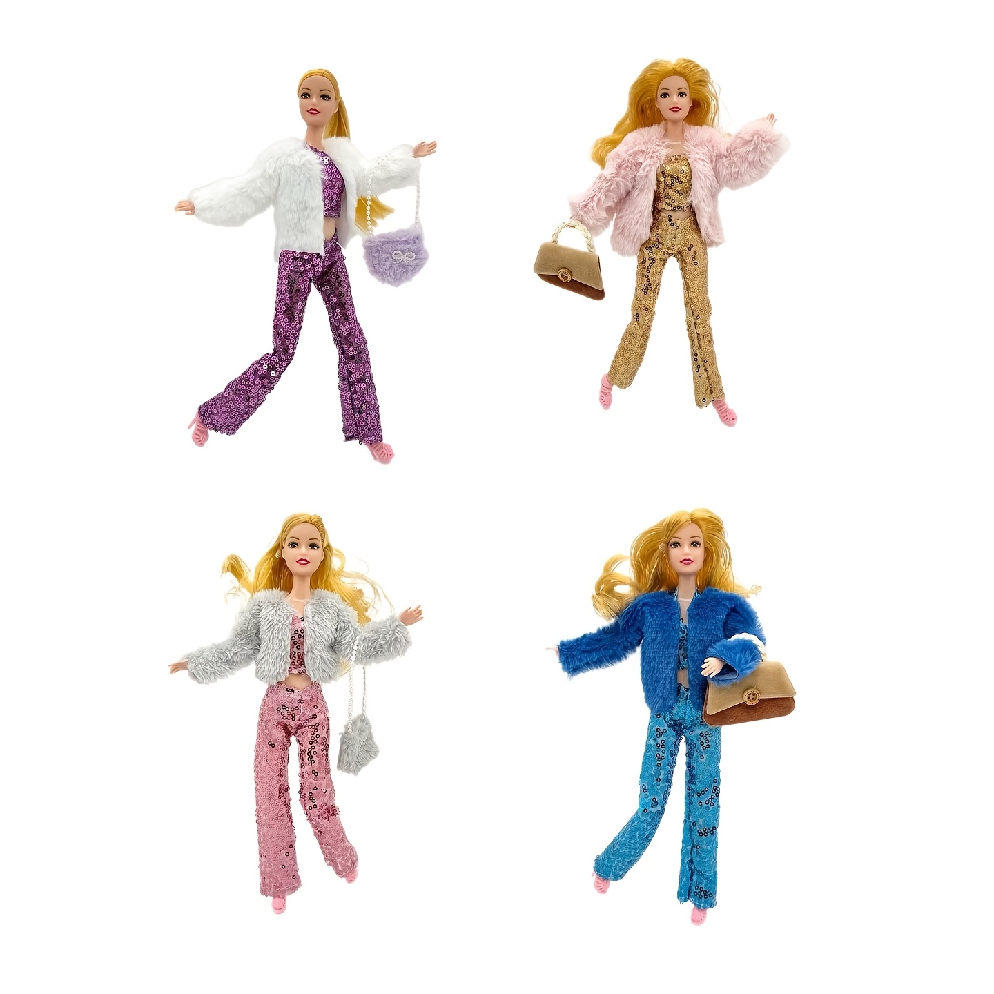 30cm elegant shiny fashion doll doll outfit set bag Temu