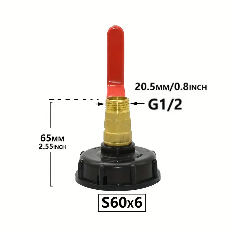 ADATTATORE PER SERBATOIO IBC PER TUBO GIREVOLE | Acquista Online - Foto 6