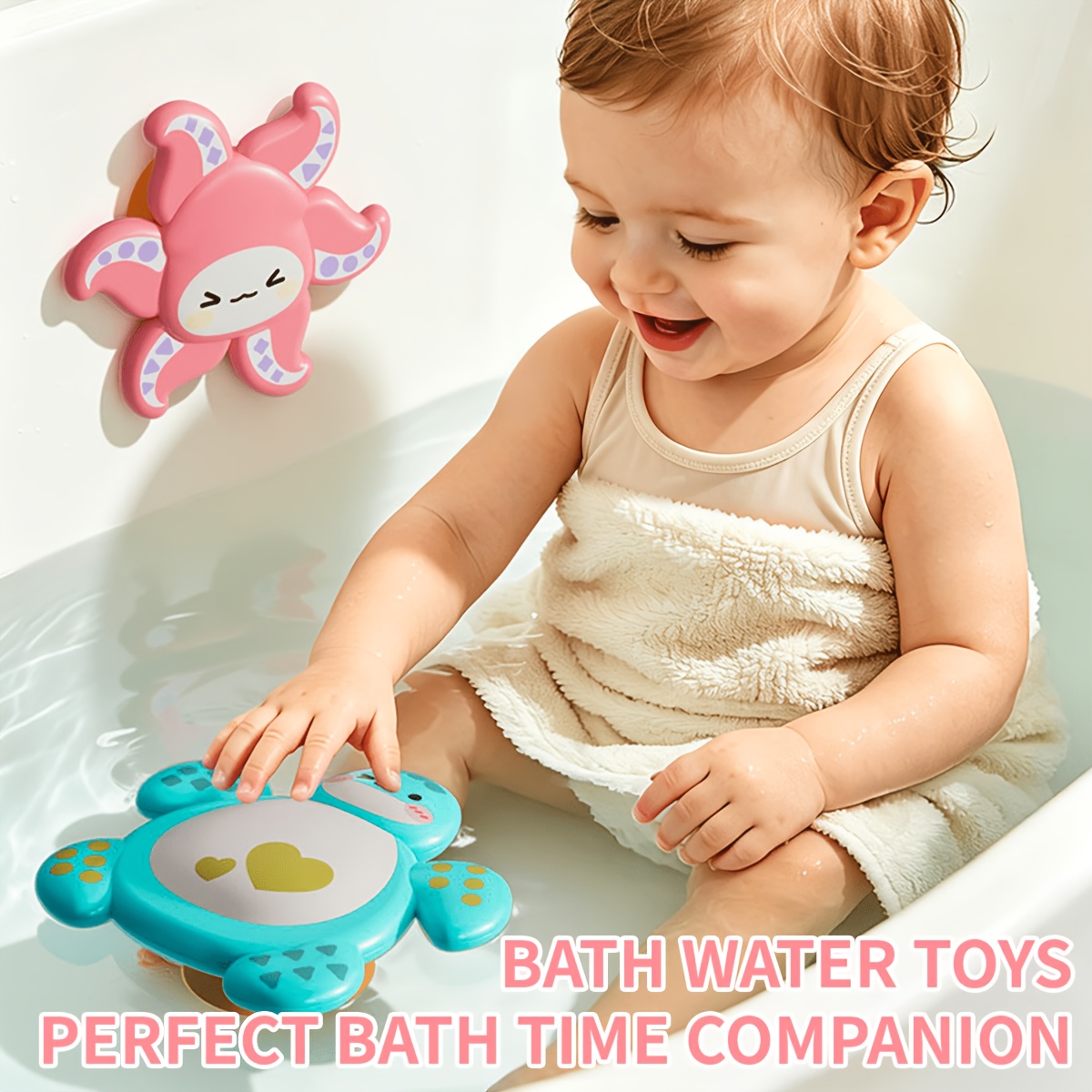 Brain Teaser Spinning Toy with Ocean Animal Suction Cups
