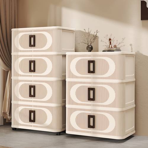 3 4 5 layer extra thick large capacity multi layer plastic folding storage cabinet light floor mount smooth wheels ideal for home office kitchen bathroom space saving and easy to assemble