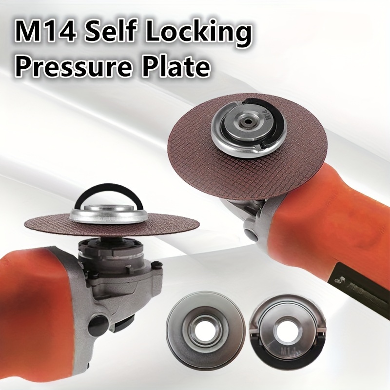 

M14 Angle Grinder Locking Nut - Quick Utility Clamping Tool - Self-locking Pressure Plate - Industrial Hand Tools - 45# Steel - Battery-free