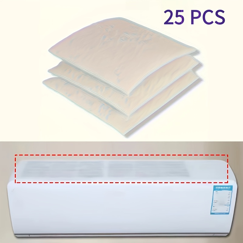 TEMU 25pcs Air Conditioner Vent Filter Cuttable Network Outlet Cleaning Purification Parts Air Vent Dust Filter Paper Tool