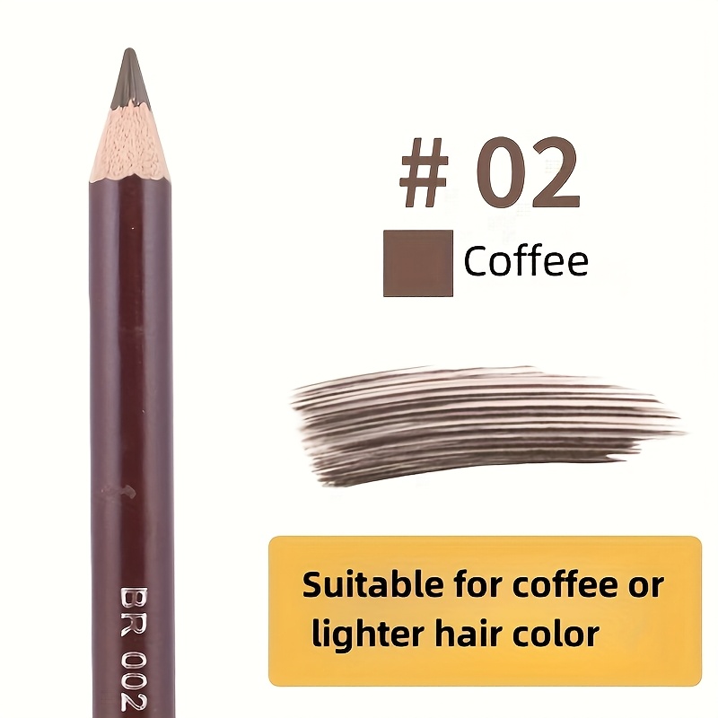 Eyeliner And Eyebrow Pencil, a Dual-Use Pen with a Brush Head, Quickly Shapes And Provides Long-Lasting Color, Ultra-Fine Natural Appearance, Waterproof And Sweat-Proof Without Fading, Available in Black, Coffee, Brown, Light Coffee, And Gray