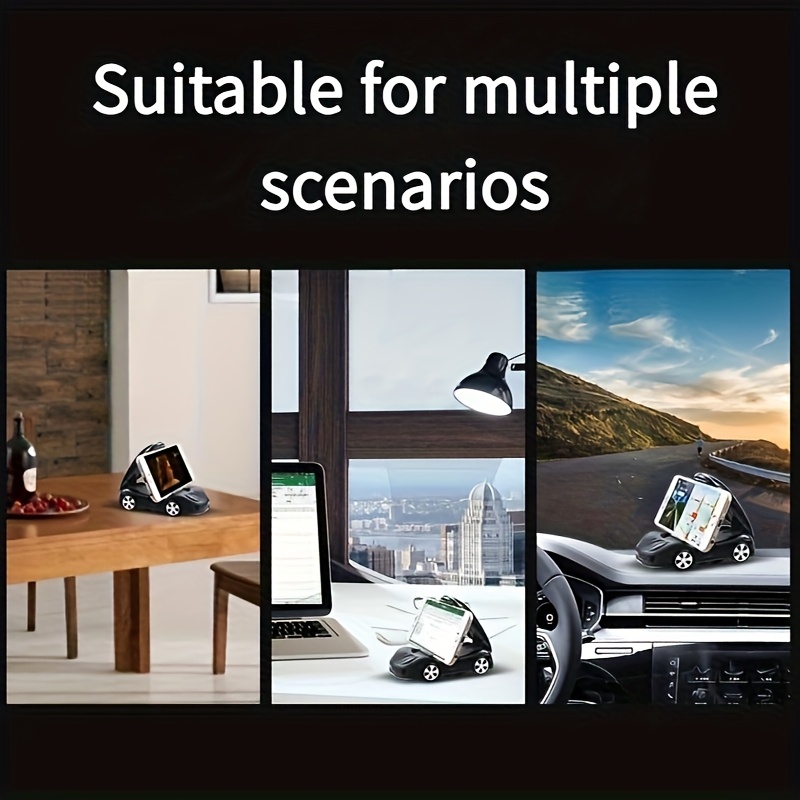 Car Model Phone Holder Set(1pc Phone Holder+1pc Shift Gears), Foldable Car Dashboard Phone Holder, 360 ° Rotating Universal Phone Holder, Car Accessories