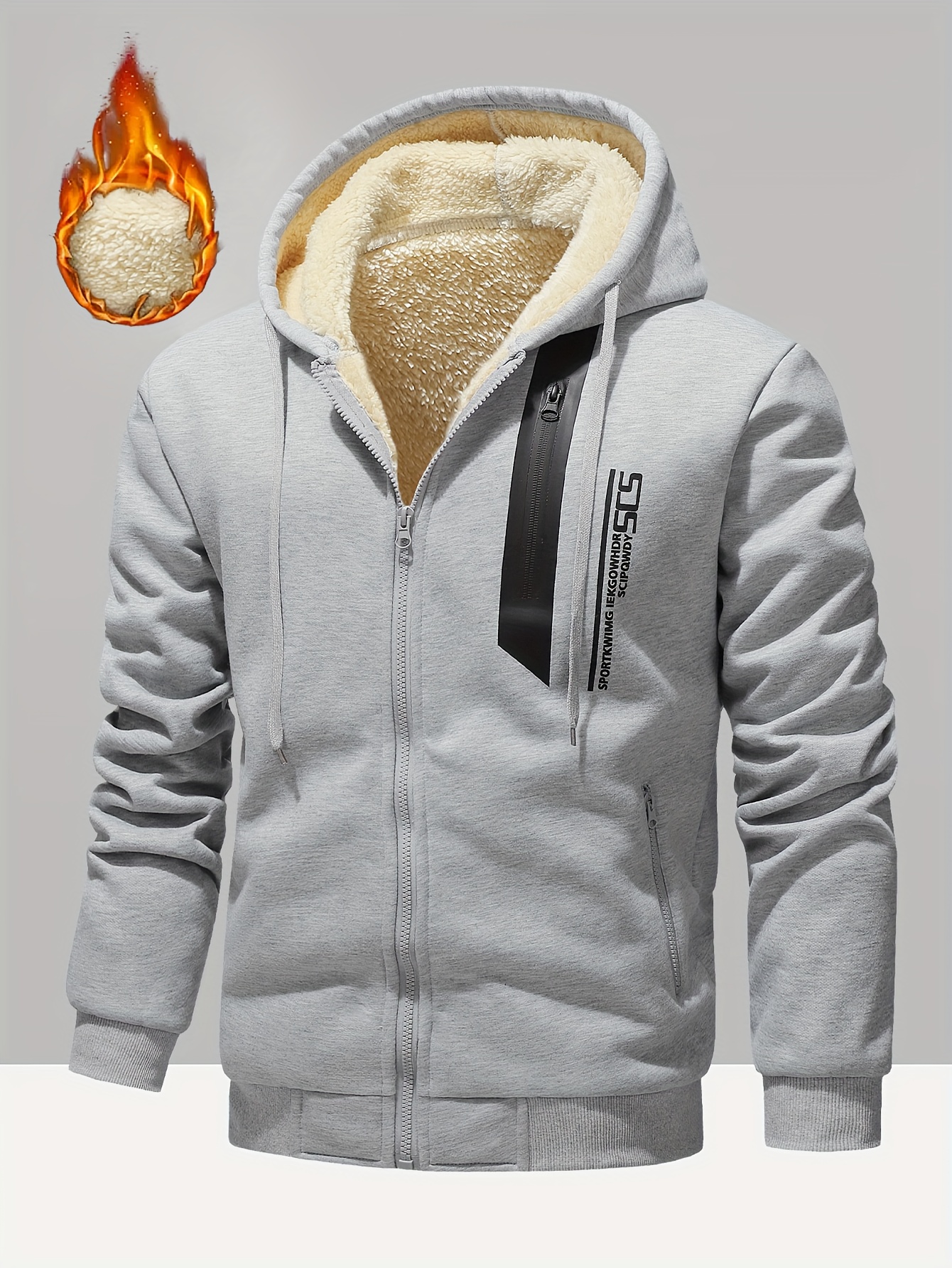 メンズウェア T042420006 COMBINATION HOODED JACKET M MQMYJSP Men's Double-Sided Hooded Jacket,Breathable Outwear