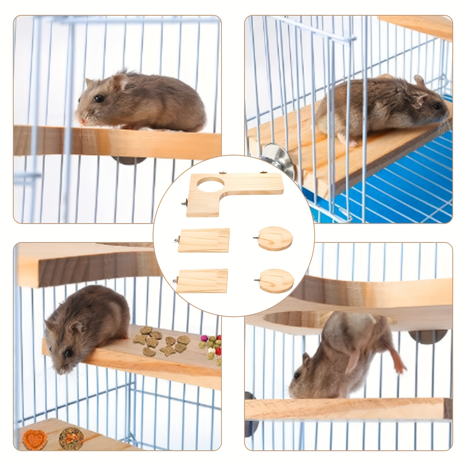 Wooden Platform for Dwarf Hamster Cage
