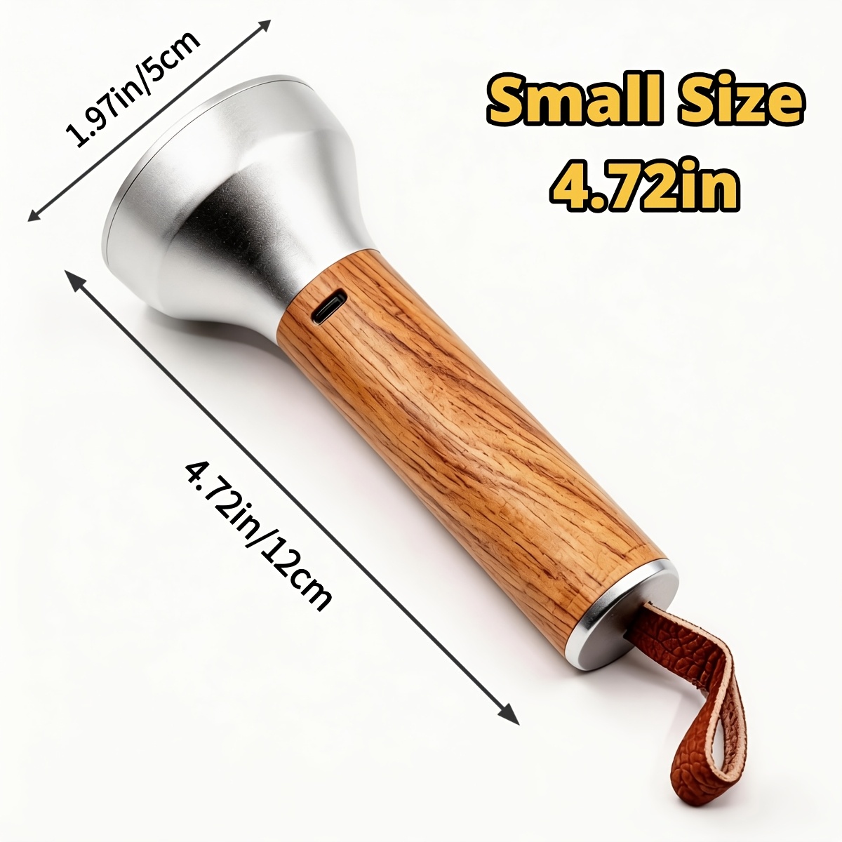TEMU Stylish Aluminum Alloy Flashlight With Adjustable , Beautiful And Practical, Suitable For , Hiking, Camping, , Christmas Gifts, As Presents, And