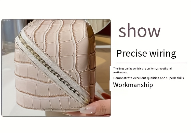 Bark Cosmetic - Large Capacity Travel-Friendly Portable Toiletry Bag Suitable for, Gym, Daily Use - Storage Bag (Available in 4 Colors:,,,)