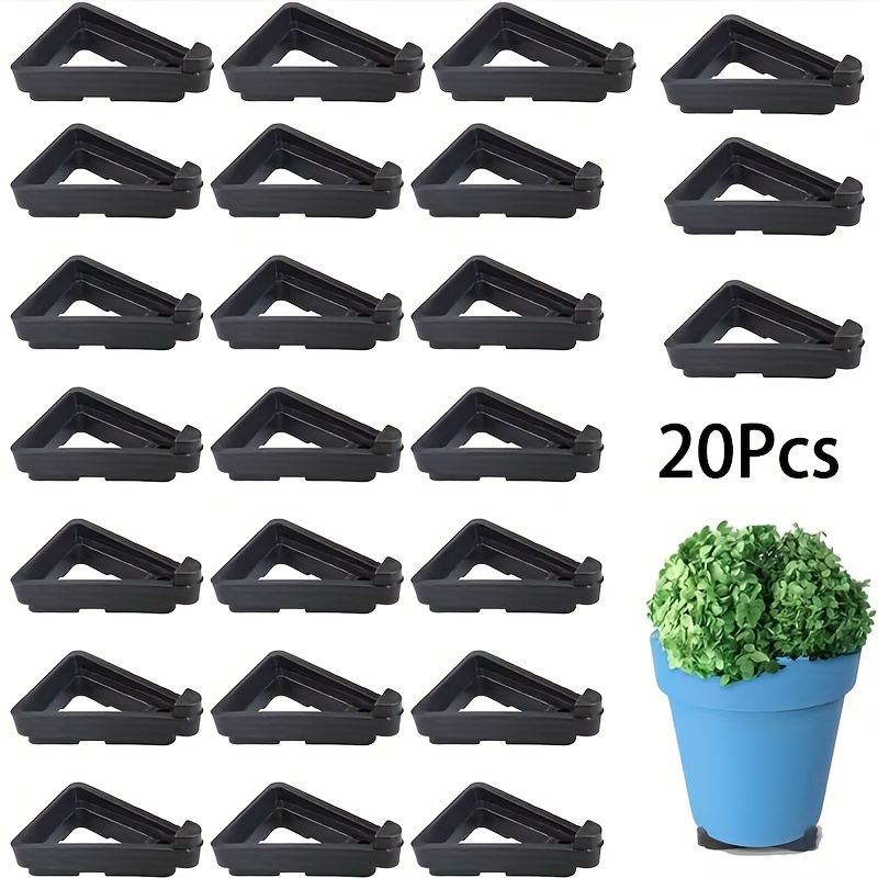 20pcs Flower Plant Pot Feet, Invisible Flower Pot Risers, Durable Plastic *  for * Stability And * Potted Plant Stand Rack Pot Lifters Supports Small to  Large Flower Planter for Indoor Outdoor ...