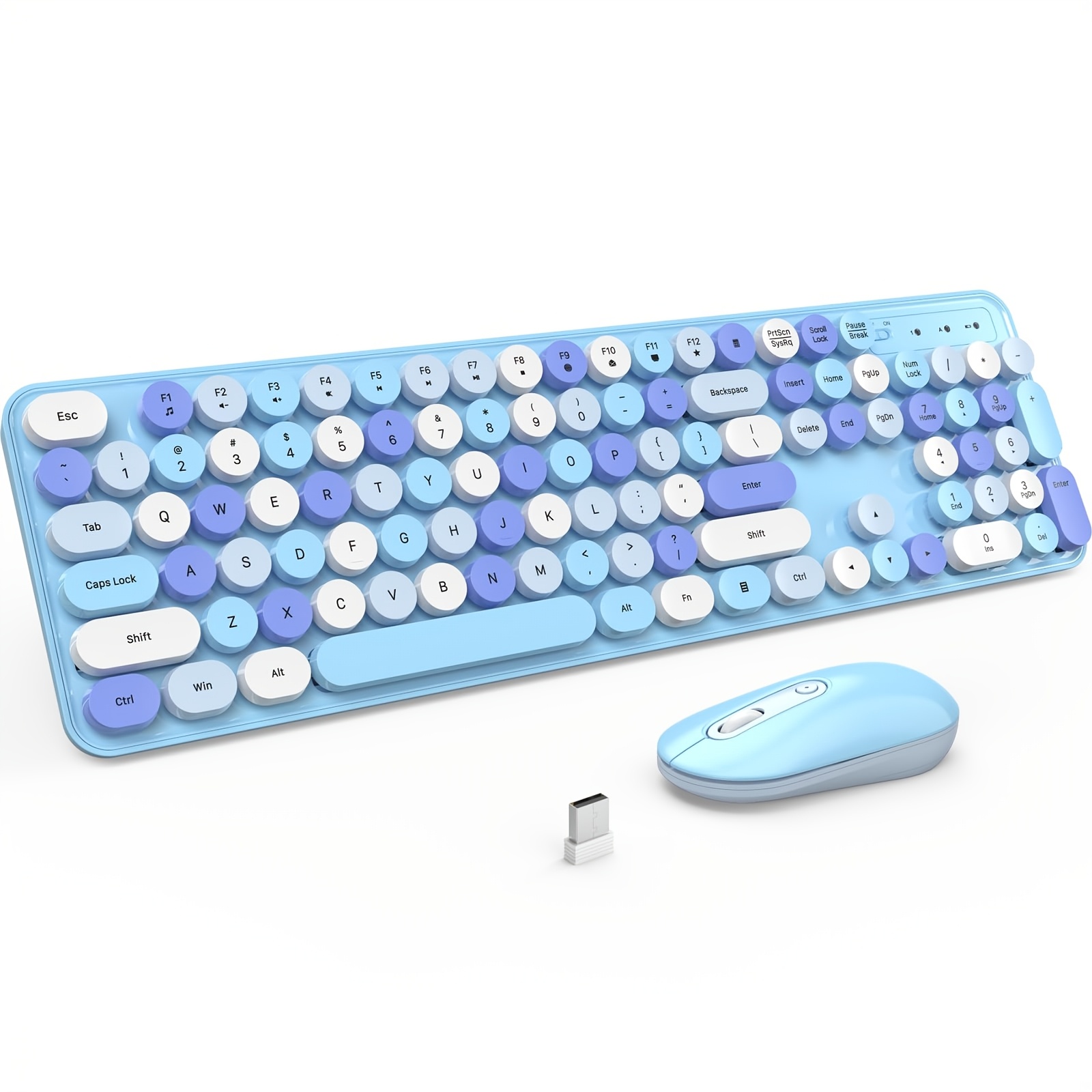 Wireless Keyboard Mouse Silent Keyboard Mouse Combo Full